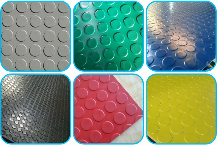 Round Stud Insulated Rubber Sheet