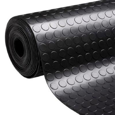 Black Non-Slip Rubber Flooring Tiles